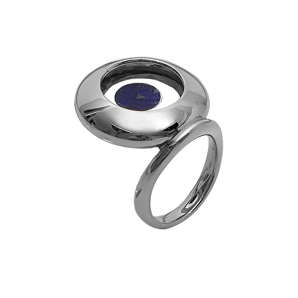Small Round Polished Ring (white gold)